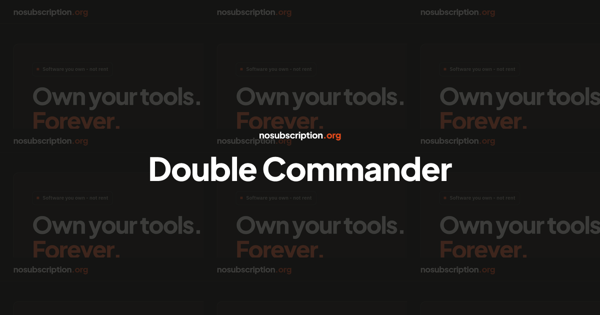 Double Commander - Alternative to Total Commander | NoSubscription.org