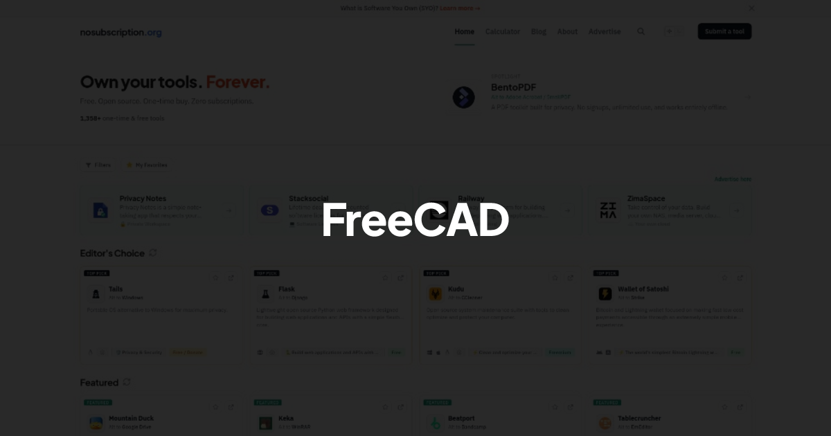 FreeCAD - Alternative to SolidWorks / AutoCAD | NoSubscription.org