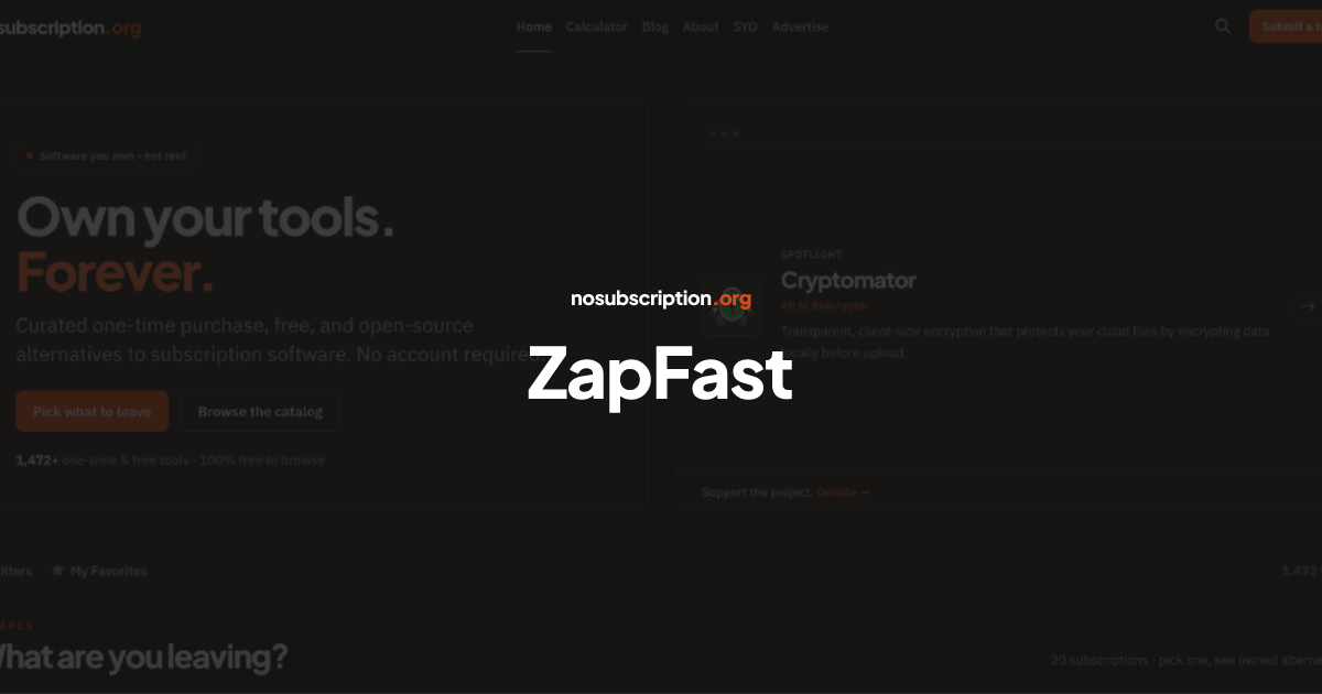 ZapFast - Alternative to WhatsApp | NoSubscription.org